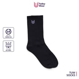 Thumbnail Tất vớ nữ thể thao cao cổ Today U Wear chất liệu co giãn thoáng mát có lớp đệm chống chai 2