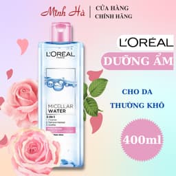 Thumbnail Nước tẩy trang Loreal Paris Micellar Water 3-in-1 400ml không chứa cồn làm sạch và mềm da 3