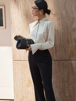 Thumbnail Sơ mi lụa mịn da cổ đức HUONG BOUTIQUE BSSM36 4