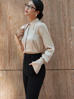 Thumbnail Sơ mi lụa mịn da cổ đức HUONG BOUTIQUE BSSM36 2