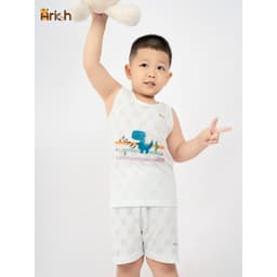 Thumbnail Ba lỗ thông hơi vải sợi tre họa tiết đáng yêu cho Bé size từ 6 tháng-5 tuổi 2