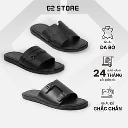 Thumbnail Dép quai ngang nam G2 kiểu dép lê chữ h quai da bò thời trang cao cấp thích hợp đi làm, đi chơi 1