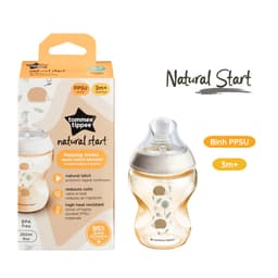 Thumbnail Bình Sữa PPSU Ty Siêu Mềm Tự Nhiên Tommee Tippee Natural Start 260ml, Núm Ty Của Bình 3-6 Tháng, Họa Tiết 2