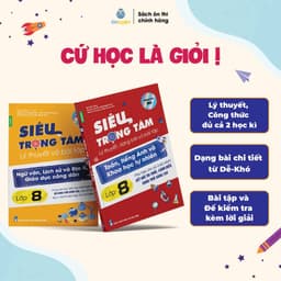 Thumbnail Lớp 8 (Bộ Chân Trời )- Combo 2 Sách Siêu trọng tâm TOÁN,TIẾNG ANH, KHTN và Văn,Khoa học xã hội lớp 8 1