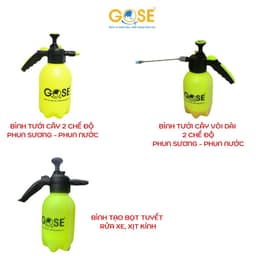Thumbnail Bình tưới cây GOSE cao cấp 2 chế độ phun sương phun nước làm vườn tiện lợi 2