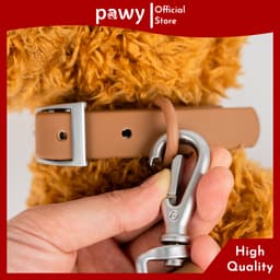 Thumbnail Vòng Cổ Cho Chó Pawy - Flexiwear - Màu Nâu - PVC Waterproof Dog Collar 2