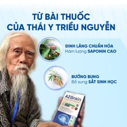 Thumbnail AZBR60 - Viên uống bổ não AZBrain hoạt huyết, hết chóng mặt đau đầu, mất ngủ, tăng tuần hoàn máu(Hộp 60 viên)ZLOVE 4