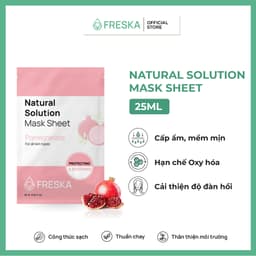 Thumbnail Combo 4 Miếng Mặt nạ giấy Freska Natural Solution Mask Sheet 25ml (giao ngẫu nhiên) 3