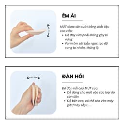 Thumbnail Cặp (2 miếng) Mút độn ngực VIVIAN BIKINI màu Trắng kem - MUT01_CR 2