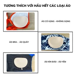 Thumbnail Cặp (2 miếng) Mút độn ngực VIVIAN BIKINI màu Trắng kem - MUT01_CR 3