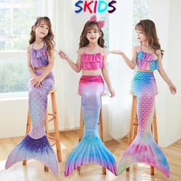 Thumbnail Đồ bơi bé gái SKIDS sét đồ bơi cho bé nàng tiên cá chi tiết 3 mảnh đáng yêu cho bé đi biển chụp ảnh 1