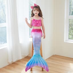 Thumbnail Đồ bơi bé gái SKIDS sét đồ bơi cho bé nàng tiên cá chi tiết 3 mảnh đáng yêu cho bé đi biển chụp ảnh 3