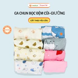 Thumbnail Ga Cũi Cho Bé GOLDCAT Cắt Theo Kích Thước Yêu Cầu, Chất Liệu Cotton Mềm Mát, An Toàn Cho Bé 1