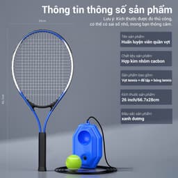 Thumbnail OneTwoFit Bộ vợt tennis đàn hồi luyện tập Tập Tại Nhà Kèm Dây Đàn Hồi Và Đế Thể thao ngoài trời 3