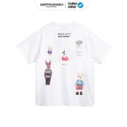 Thumbnail Áo Thun DirtyCoins Puppies Hangouts T-shirt - White 2