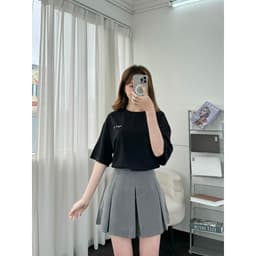 Thumbnail Áo phông tổ ong in chữ EMIX freesize dưới 55kg, form dài rộng, chất cotton aophongchu0001/P6K9 3