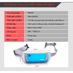 Thumbnail Túi Chạy Bộ Đeo Bụng Chống Nước Nhiều Ngăn Đựng Cleacco Rimix RM2202 1