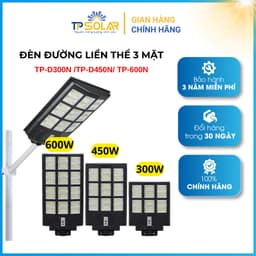 Thumbnail Đèn Năng Lượng Mặt Trời Sân Vườn TP SOLAR Đèn Đường Liền Thể Kép 500W,600W,800W Cảm Biến Chuyển Động, Bảo Hành 3 Năm 1