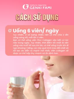 Thumbnail Collagen Nhật Bản Giúp Đẹp Da, Ngăn Ngừa Lão Hóa Sạm Nám Hỗ Trợ Tóc Nhanh Mọc Chắc Khỏe, Cân Bằng Nội Tiết Nữ Genki Fami 3