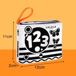Thumbnail Bộ Combo 8 Cuốn Sách Vải Song Ngữ Đa Giác Quan Cho Bé Sơ Sinh Cỡ Nhỏ 11x12cm - Lalala Baby (0-12 tháng) 3