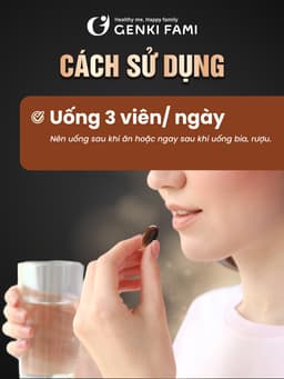 Thumbnail Viên Uống Bổ Gan Giúp Giải Độc Gan, Mát Gan, Giảm Căng Thẳng Mệt Mỏi, Hạ Men Gan Kanzo Ukon Genki Fami Nhật Bản 4