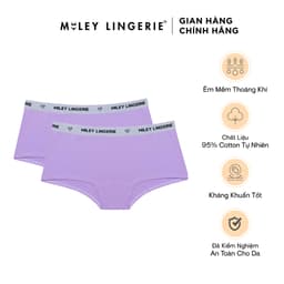 Thumbnail "New"Bộ 2 Quần Lót Nữ Cotton Boy Short Lưng Logo Miley Lingerie 1