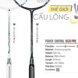 Thumbnail Vợt Kumpoo k520 pro đen chính hãng căng 10kg 11kg 11,5kg bảo hành 1 năm khung carbon siêu bền đẹp - LIDAK SPORT 2