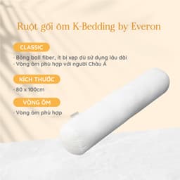 Thumbnail Ruột gối ôm K-Bedding by Everon - Trắng nhiều kích thước (1 cái) 4