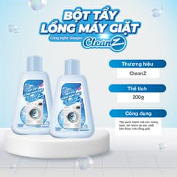 Thumbnail Bột Tẩy Lồng Máy Giặt Cao Cấp CleanZ Giúp Làm Sạch Và Loại Bỏ Cặn Bẩn Hiệu Quả - Hộp 200g 3