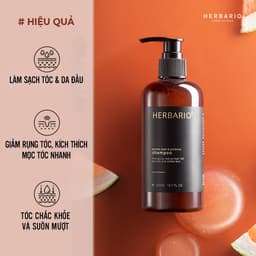 Thumbnail Dầu gội vỏ bưởi và bồ kết HERBARIO 300ml giảm rụng tóc, phục hồi tóc - Mỹ phẩm thuần chay 3