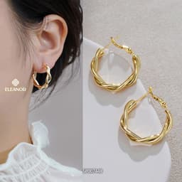 Thumbnail Bông tai nữ chuôi bạc 925 Eleanor Accessories đa dạng kiểu dáng phụ kiện trang sức khuyên tai 3660 2