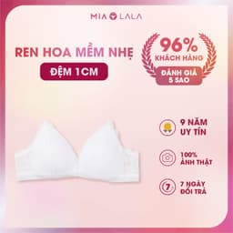 Thumbnail Áo ngực không gọng đệm mỏng 1cm ren hoa MiaLala 0215 NA3220215 2