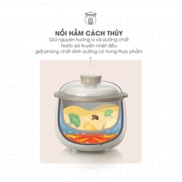 Thumbnail Combo Ăn Dặm Nồi Nấu Cháo Chậm 0.8L BEAR SUBE001 và Máy Xay Ăn Dặm 0.3L 8 Lưỡi B03V8 Nồi Nấu Cháo Chậm Máy Xay Thực Phẩm 3