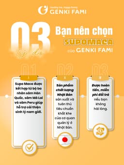 Thumbnail Viên Uống chiết Xuất Hàu Biển, Nhân Sâm, Kẽm, Baba, Bổ Thận, Tăng Cường Sinh Lý Nam Supo Maca Genki Fami Nhật Bản 1