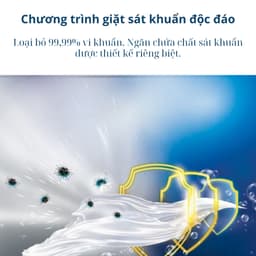 Thumbnail Máy giặt sấy Whirlpool SaniCare Inverter giặt 10.5 kg - sấy 7 kg WWEB10702FG - Bảo hành 2 năm 3