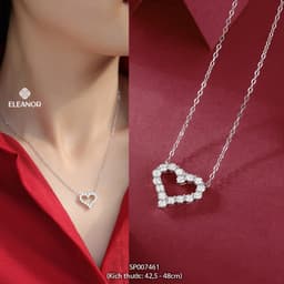 Thumbnail Dây chuyền nữ titan Eleanor Accessories đa dạng kiểu dáng phụ kiện trang sức vòng cổ thời trang 4731 3