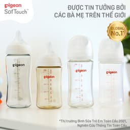 Thumbnail Bình sữa Softouch PP Plus Pigeon thế hệ III 160ml / 240ml / 330ml 4