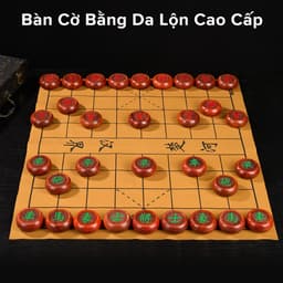 Thumbnail Cờ Tướng Gỗ Sồi Quân Cờ 4.8cm - Bàn Cờ Tướng Vải Da Lộn + Hộp Đựng Cờ Làm Quà Tặng Cao Cấp Chính Hãng Amalife - Mã VIP01 2