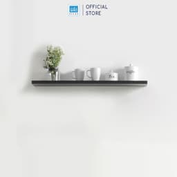 Thumbnail Kệ Gỗ Treo Tường Dài 20cm Đến 50cm, Trang Trí Decor Phòng Khách Màu Đen Gân Nổi SIB Decor 2