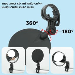 Thumbnail Gương Kính Chiếu Hậu Phẳng Tháo Rời Dành Cho Xe Đạp Đường Kính 8 Cm Cleacco Boro Sport 3