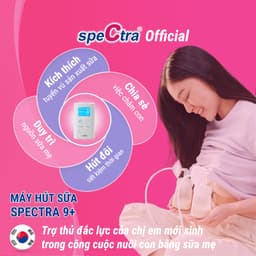 Thumbnail Máy hút sữa Spectra 9 Plus nhỏ gọn, tích điện, bảo hành 12 tháng 4