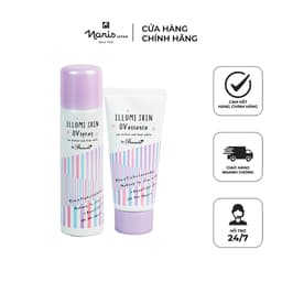 Thumbnail Combo Gel Và Xịt Chống Nắng Tạo Hiệu Ưng Thon Gọn Phù Hợp Mọi Loại Da Giúp Nâng Tone Naris Illumi Skin UV SPF50+ PA++++ 1