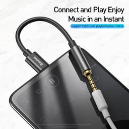 Thumbnail Cáp chuyển đổi Type-C Baseus Male to 3.5mm Female L54 - Màu đen 2