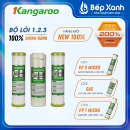 Thumbnail Bộ lõi lọc thô Kangaroo số 1,2,3 - Hàng Chính Hãng 1