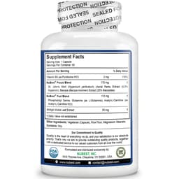 Thumbnail Viên Uống Bổ Não NuBrain của Mỹ Hỗ Trợ Tăng Cường Tuần Hoàn Não với Ginkgo Biloba, Bacopa, Vitamin B6 - 60 Viên 3