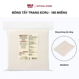 Thumbnail Bông Tẩy Trang Ecru 180 Miếng 60x50mm MUJI 1