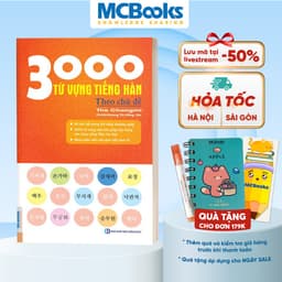 Thumbnail Sách - 3000 Từ vựng tiếng hàn theo chủ đề - Làm chủ từ vựng tiếng Hàn sau 3 tháng 3