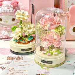 Thumbnail Combo đồ chơi lắp ráp bông hoa kèm hộp nhạc chuyển động 2