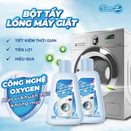 Thumbnail Bột Tẩy Lồng Máy Giặt Cao Cấp CleanZ Giúp Làm Sạch Và Loại Bỏ Cặn Bẩn Hiệu Quả - Hộp 200g 2