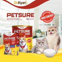 Thumbnail Dr.Kyan - Sữa bột PETSURE - Cao năng lượng cho mèo lon 400g - DrKyan 1